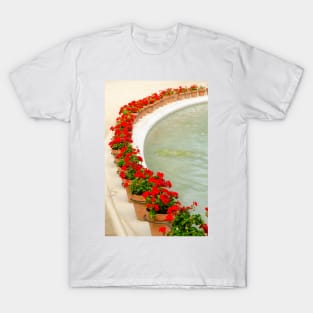 Geraniums Arranged in an Arc T-Shirt